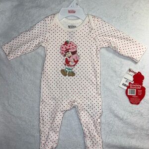 🩷5/$25 Strawberry Shortcake Polka Dot Kids One Piece NB